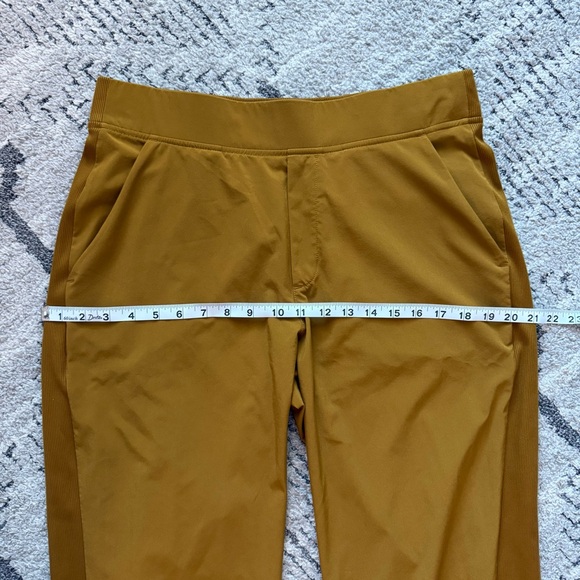 Athleta Brooklyn mustard yellow goldenrod ankle pants size 12 - Picture 4 of 13